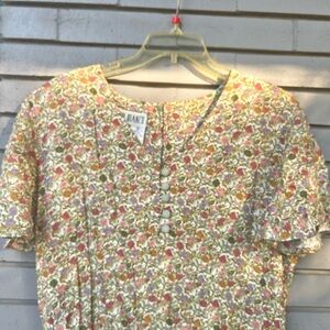 Vintage Cottagecore Floral Dress